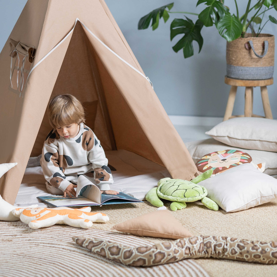 Coussin Lion Chaman | Collection Esprits Libres