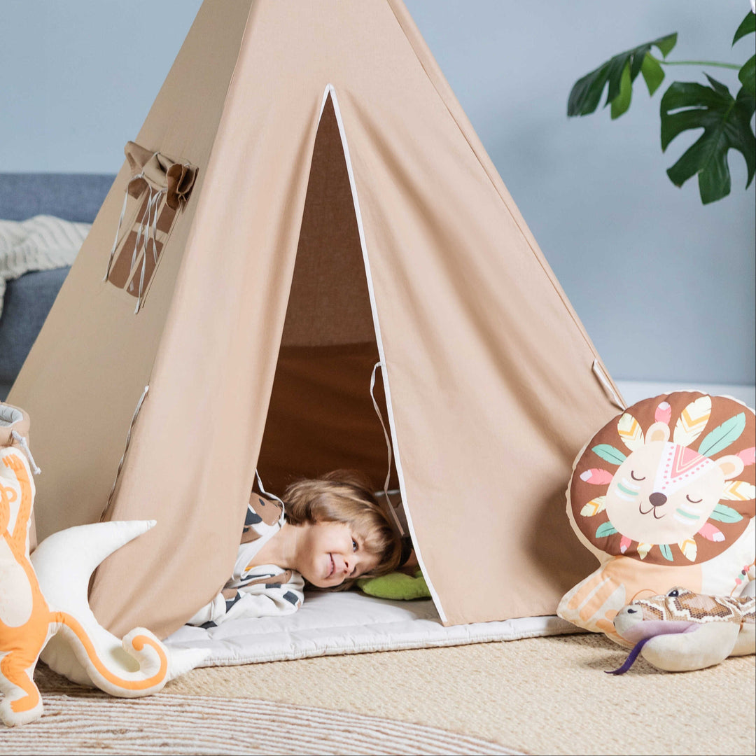 Coussin Lion Chaman | Collection Esprits Libres