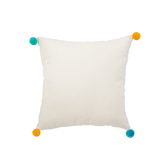 Čtvercový Polštář Duhový Bambulka | Kolekce Čistá Příroda