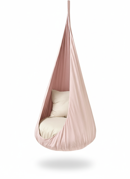 Huśtawka Kokon Pudrowy Kącik | Królestwo Króliczka
