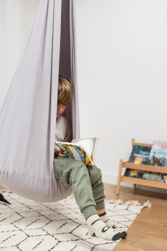 Huśtawka Kokon Szara Myszka | Chmurowy Zamek